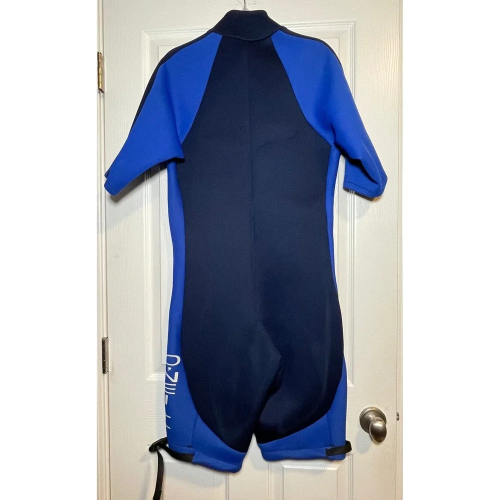 O'Neill Shorty Wetsuit Men's XXL Blue Navy Zip Vintage Surf Paddleboard Made USA